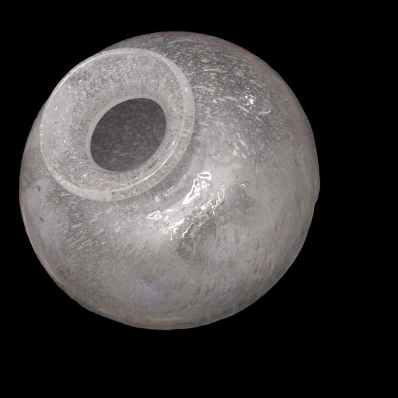 Mid Century Modern Murano Glass Handblown Vase Bubble Clear Glass Table Vase - Picture 3 of 8